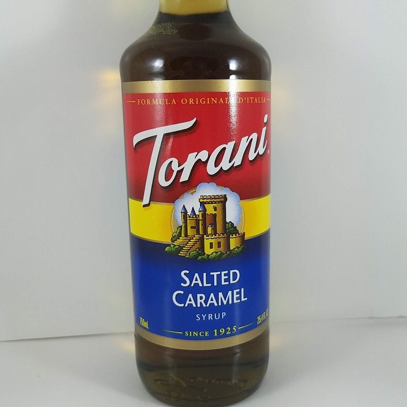 Salted Caramel Flavored 750ml front / Torani Syrup